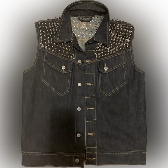 Akira raw denim battle vest. - Picture 2 of 2